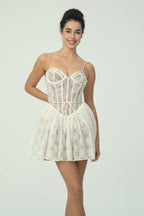 Dantel Korse Mini Elbise