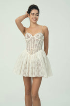 Dantel Korse Mini Elbise