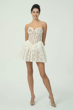 Dantel Korse Mini Elbise