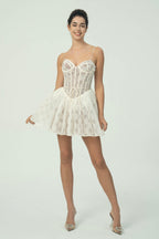 Dantel Korse Mini Elbise