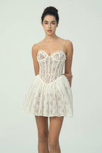 Dantel Korse Mini Elbise