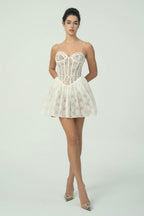 Dantel Korse Mini Elbise