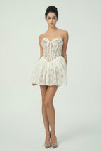 Dantel Korse Mini Elbise