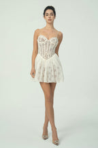 Dantel Korse Mini Elbise