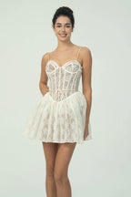 Dantel Korse Mini Elbise