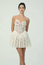 Dantel Korse Mini Elbise