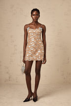 payet süslemeli mini elbise