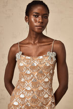 payet süslemeli mini elbise