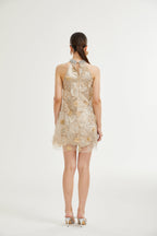 Liane çiçek mini elbise