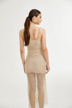 Lavinia file midi elbise