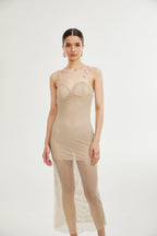 Lavinia file midi elbise