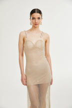 Lavinia file midi elbise