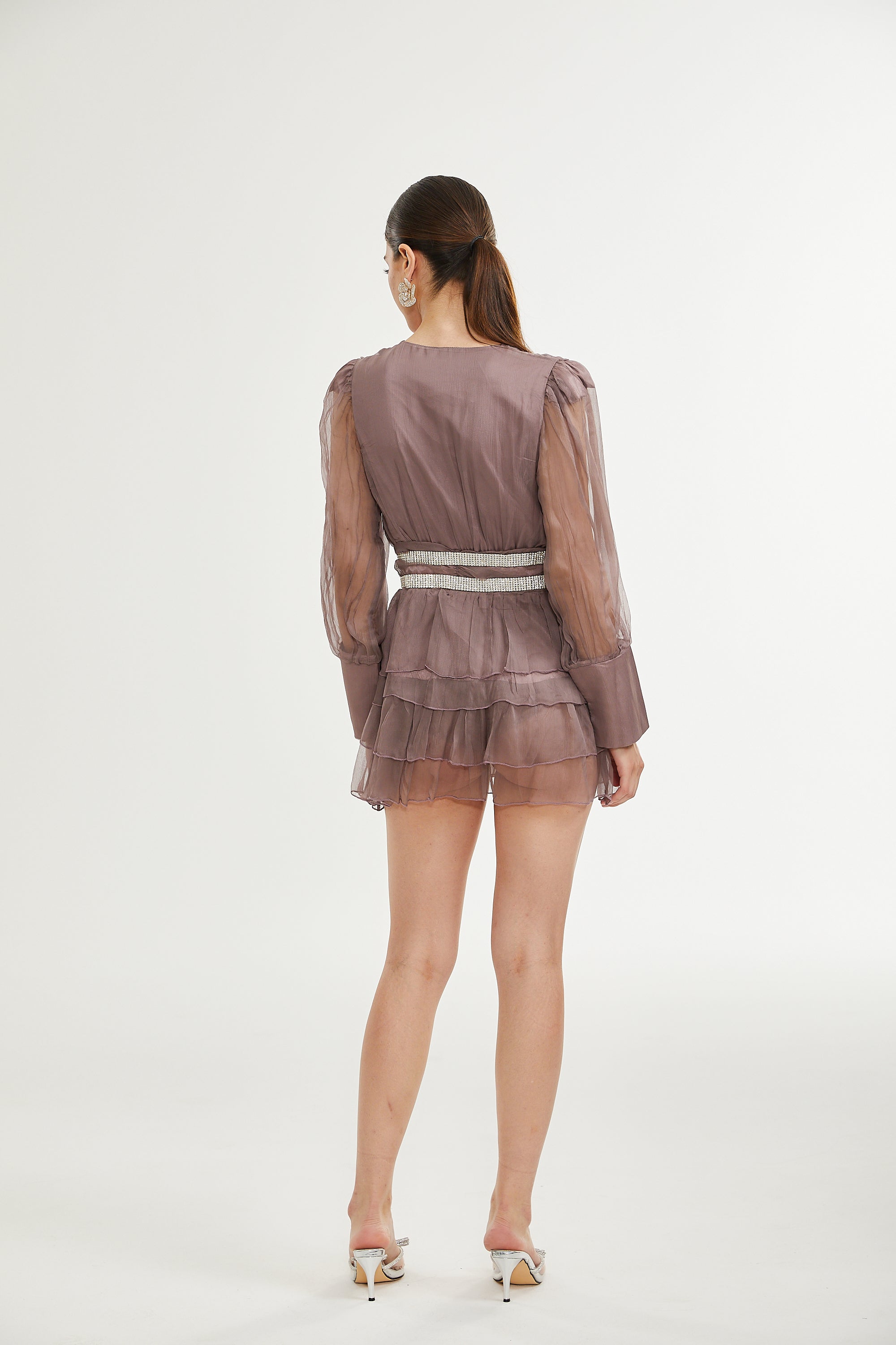 Ellica kristal mini elbise