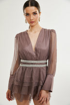 Ellica kristal mini elbise