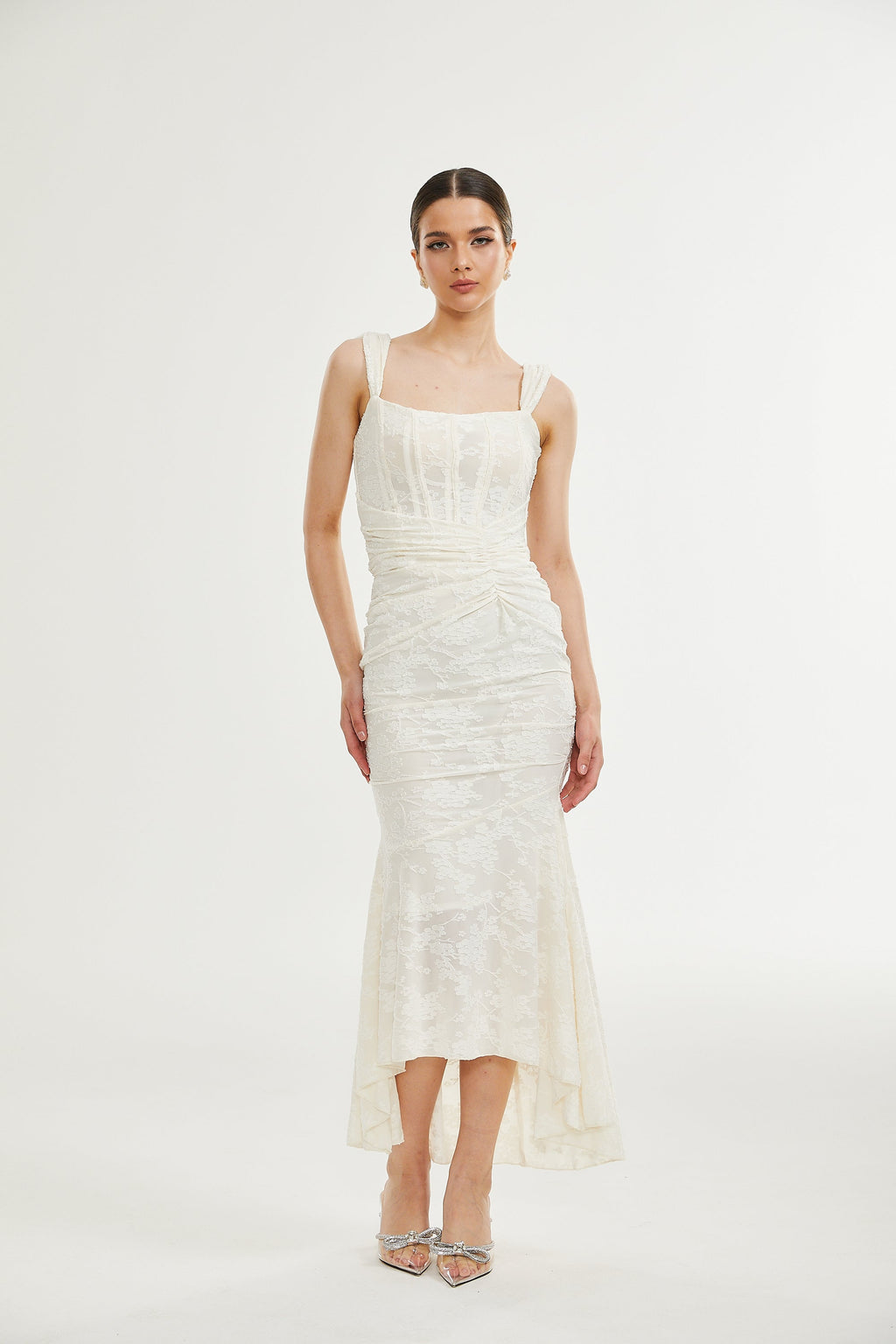 Charlotte çiçek maksi elbise