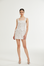 Stefania payetli tüvit mini elbise