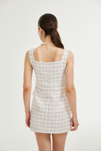 Stefania payetli tüvit mini elbise