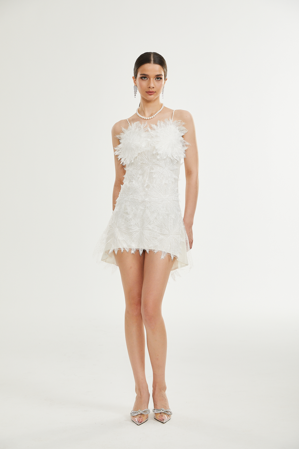 Keilani tüy mini elbise