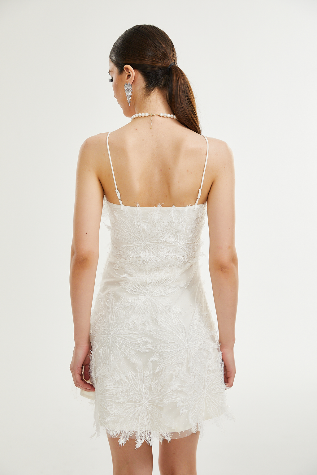 Keilani tüy mini elbise