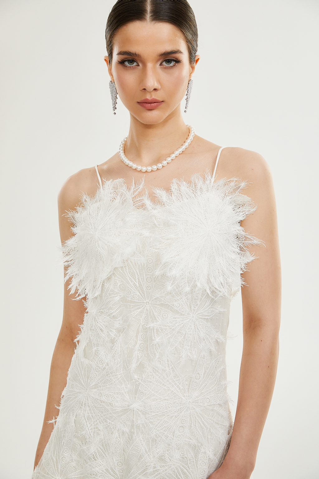 Keilani tüy mini elbise