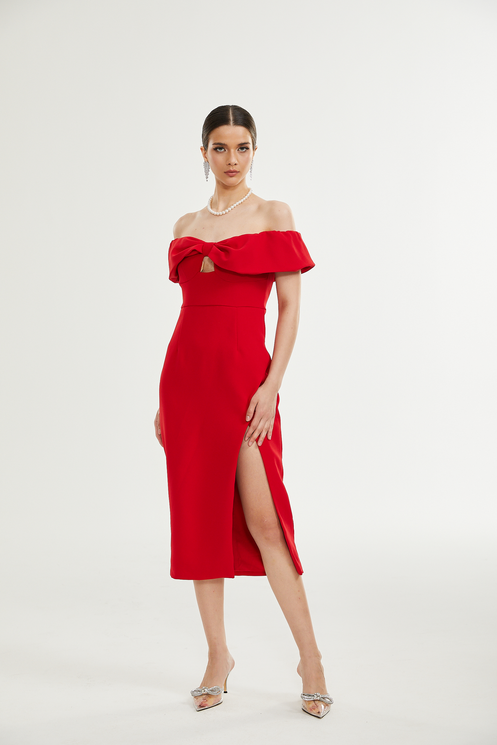 Catriona midi elbise