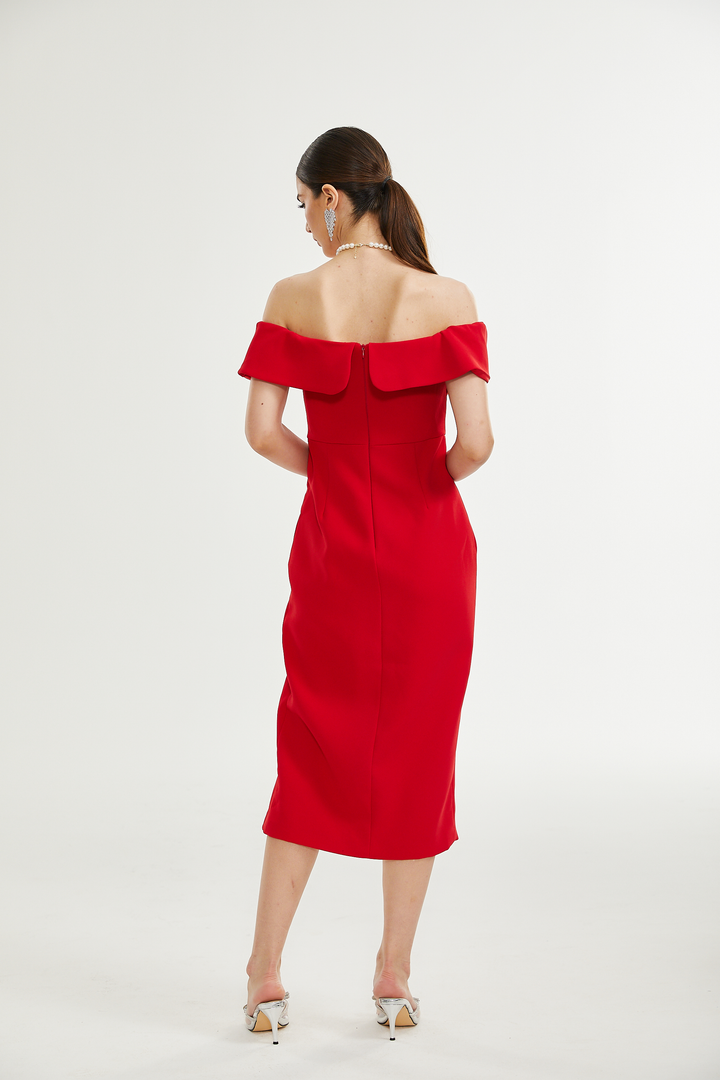 Catriona midi elbise