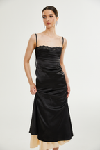 Larisa dantel midi elbise