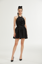 Stefania aplikeli mini elbise