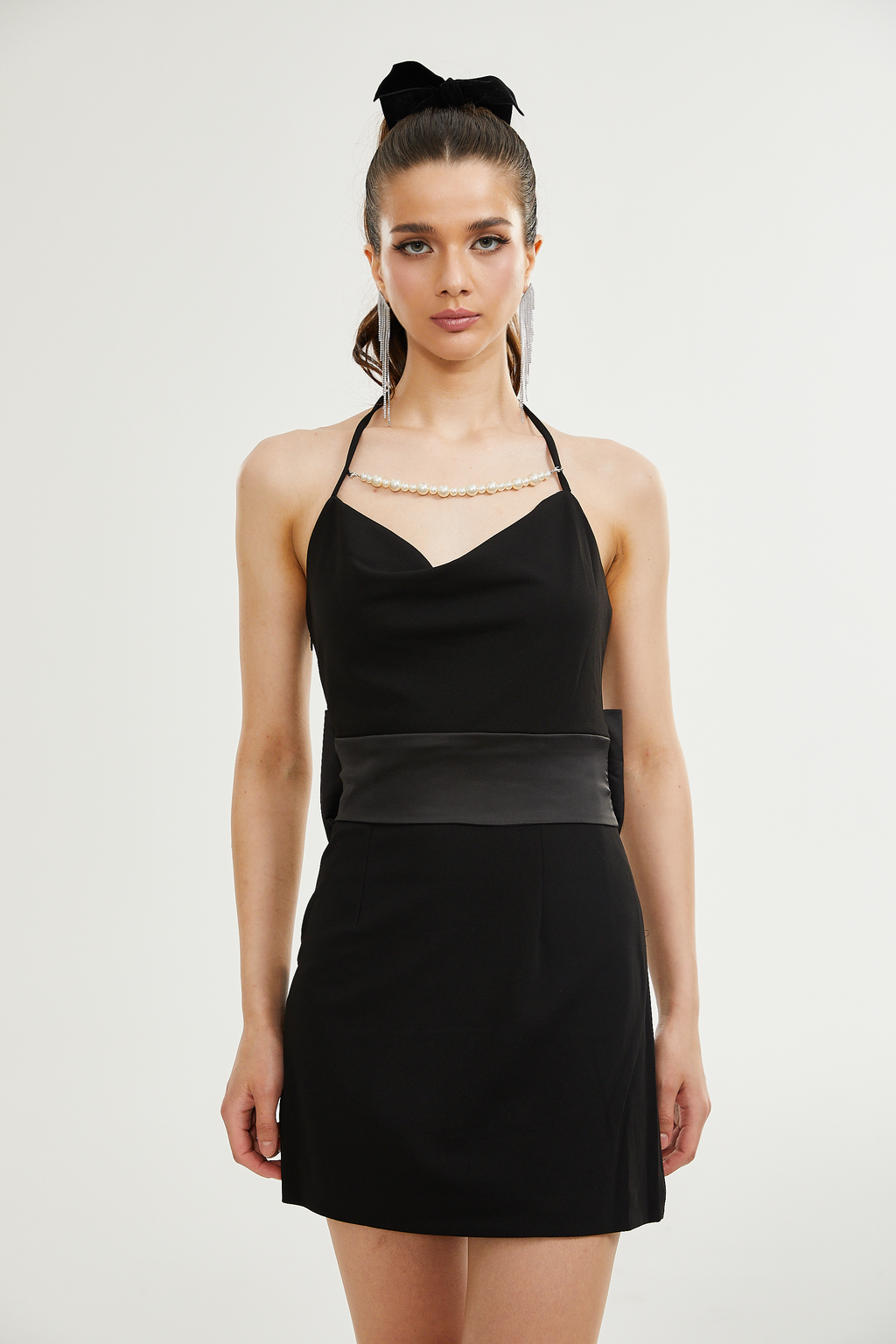 Filomena fiyonk mini elbise