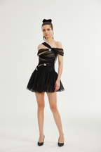 Hameda tül mini elbise