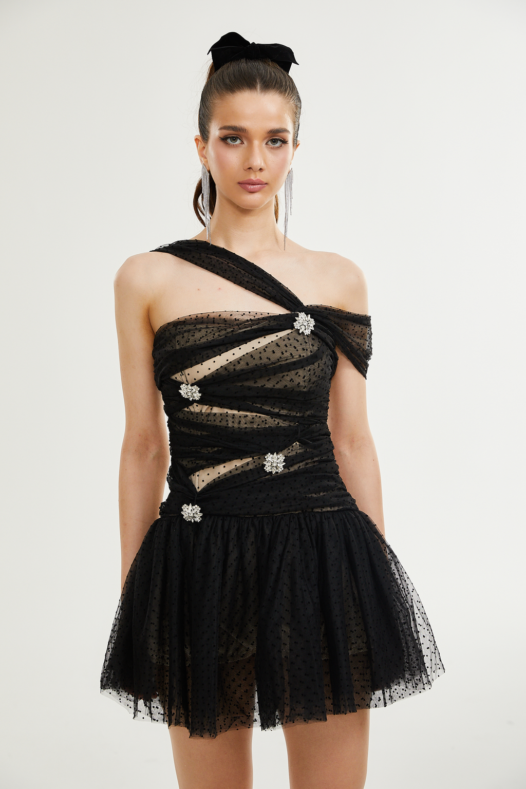 Hameda tül mini elbise