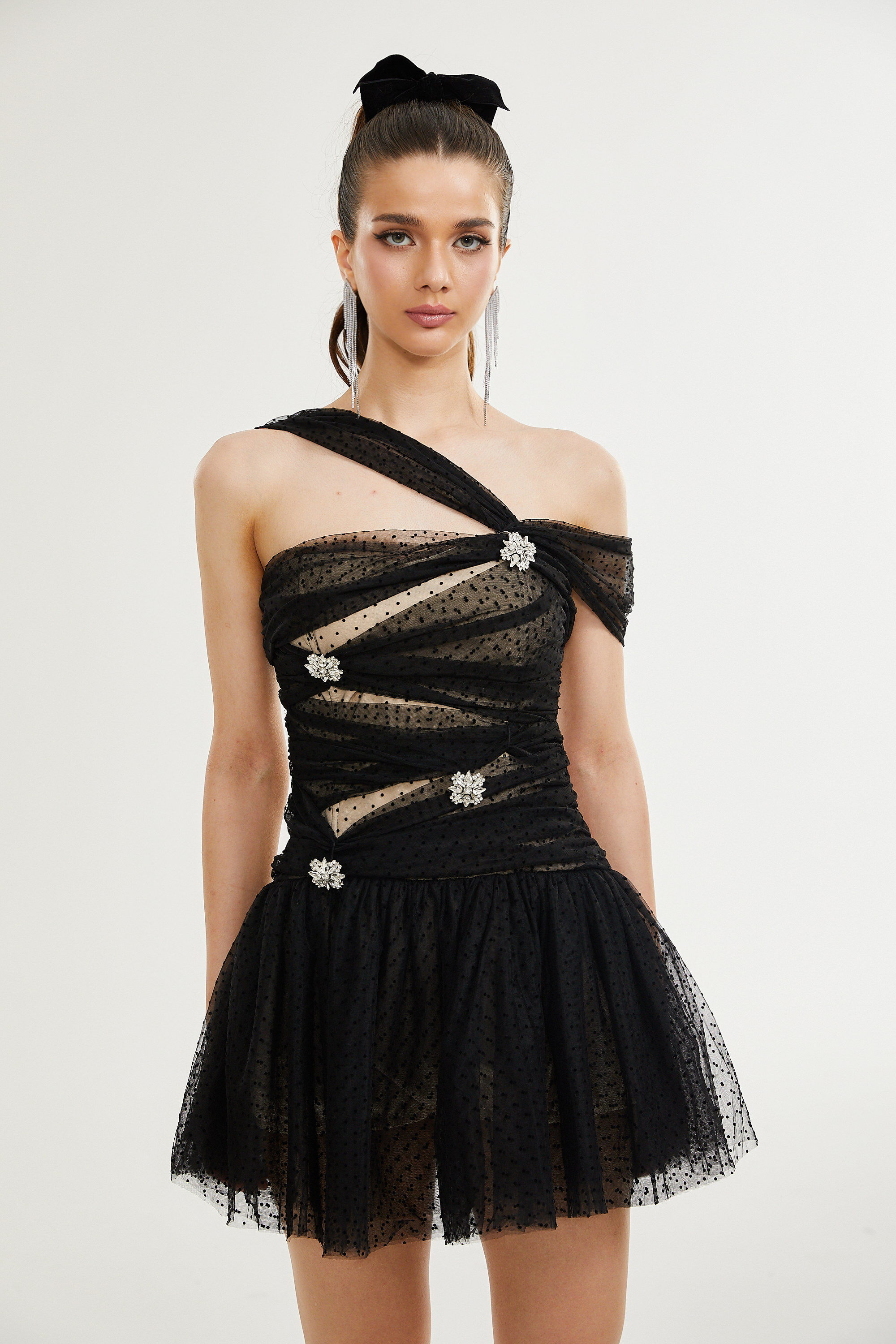 Hameda tül mini elbise