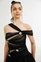 Hameda tül mini elbise