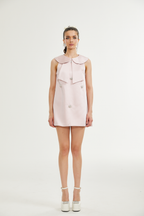 Catiana saten mini elbise