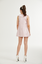 Catiana saten mini elbise