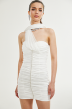 Sigrid dantelli mini elbise