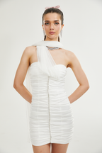 Sigrid dantelli mini elbise