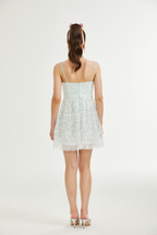 Vanna dantelli mini elbise