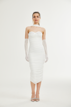 Pádraigín file midi elbise