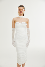 Pádraigín file midi elbise