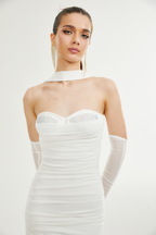 Pádraigín file midi elbise