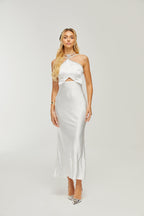 Raphaëlle süslemeli maksi elbise