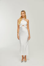 Raphaëlle süslemeli maksi elbise