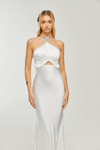 Raphaëlle süslemeli maksi elbise