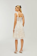 Gaia korse midi elbise