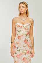 Yvette saten maksi elbise