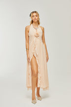 Élodie fırfır maksi elbise