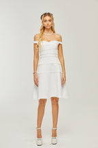 Priscille inci mini elbise