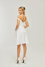 Priscille inci mini elbise