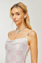 Madeleine elmas mini elbise